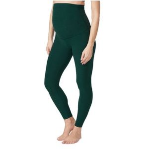 Beyond Yoga Spacedye Love the Bump Midi Maternity Legging Hunter Green size S